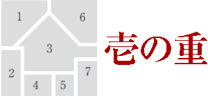 二段重 壱の重 お品書きの配置図